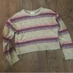 BP Striped Crop Sweater Size S